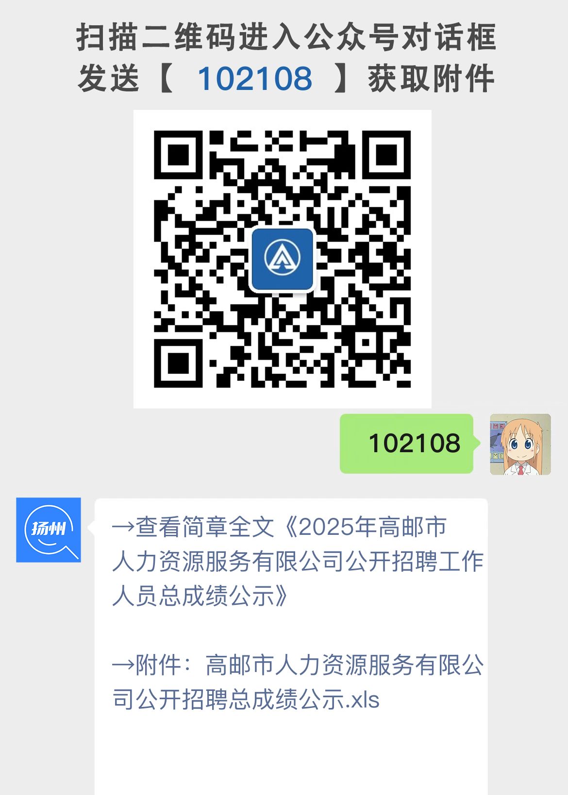 2025年高邮市人力资源服务有限公司公开招聘工作人员总成绩公示